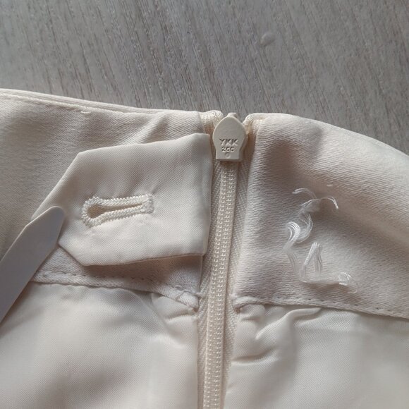 Like New Talbots Heritage Winter White Pants Lined Wide Leg Flat Front Size 10 - Picture 7 of 15